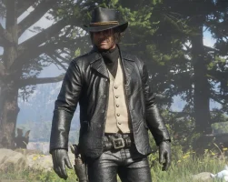 黑色皮衣（Black leather clothes）