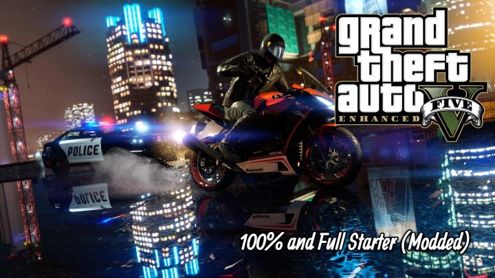 GTA V 增强版 – 百分百进度全初始开局（模组修改版）（GTA V Enhanced – 100 Percent and Full Starter (Modded)）