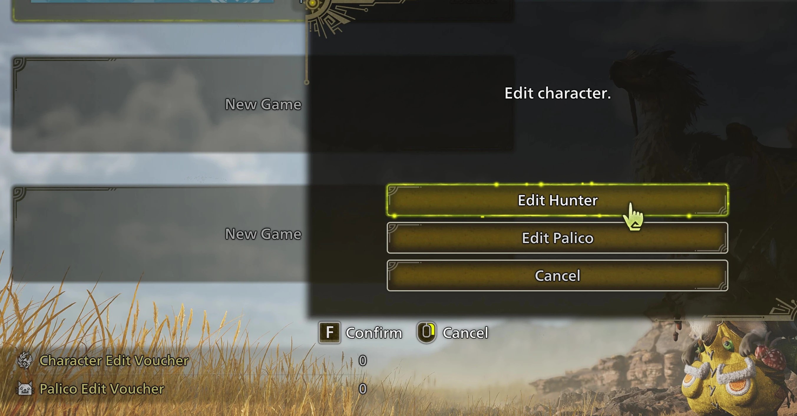 无限角色与随从猫编辑（Unlimited Character and Palico Edits）