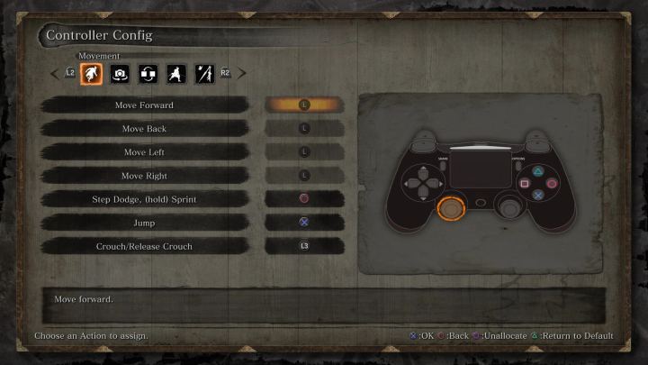 官方DualShock 4（PS4）按键提示（Official DualShock 4 (PS4) Button Prompts）