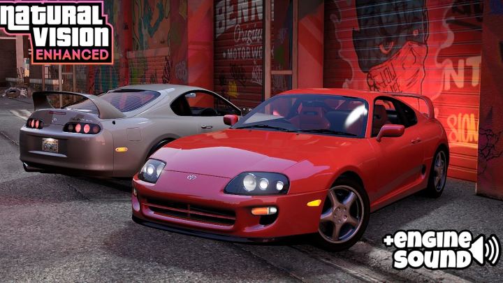 1998款丰田Supra JZA80 – 音效、调校、操控插件 支持Enhanced与NVE（1998 Toyota Supra JZA80 – Addon ‘ Sound ‘ Tuning’ Handling ‘ work on Enhanced and NVE）