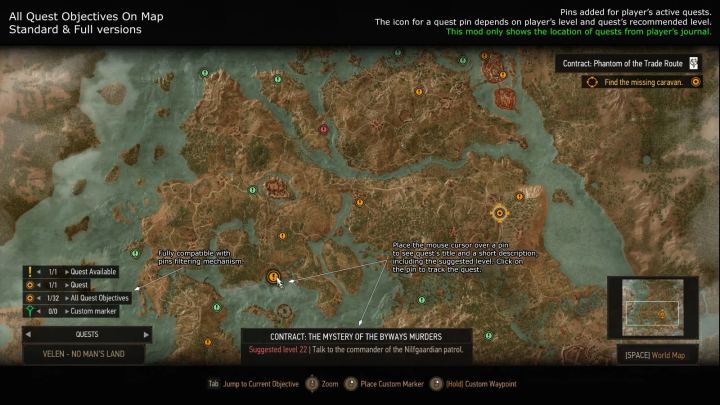 地图上显示所有任务目标（All Quest Objectives On Map）