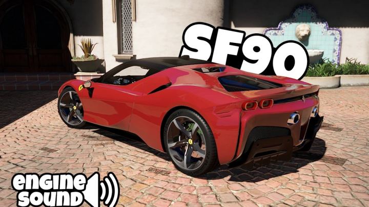 2020款法拉利SF90 Stradale – 附加组件「F154 V8引擎声浪」「操控调校」（仅支持NVE）（2020 Ferrari SF90 Stradale – Addon ‘ V8 F154 Sound ‘ Handling ‘ (NVE only)）