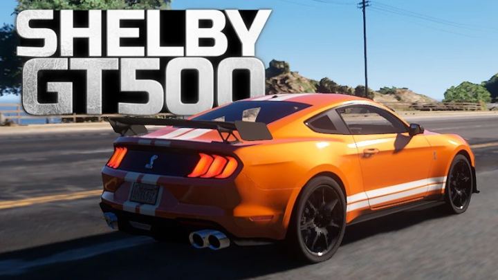 2020款福特野马谢尔比GT500 – 模组（含音效/涂装/操控优化）仅支持NVE（2020 Ford Mustang Shelby GT500 – (Addon)(Sound)(Livery)(Handling)(NVE ONLY)）