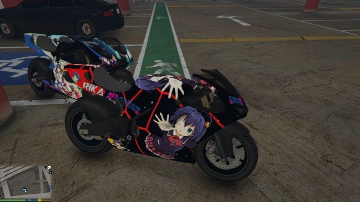 佩嘉西 801RR 摩托车动漫材质包（Pegassi Bati 801RR Anime Texture Pack）