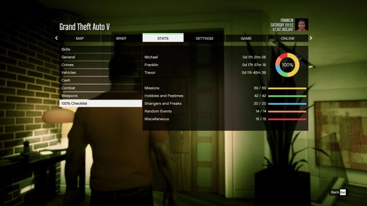 《侠盗猎车手5 完美终极100%通关存档》（Grand Theft Auto V Perfect Ultimate 100 Percent Save Game）