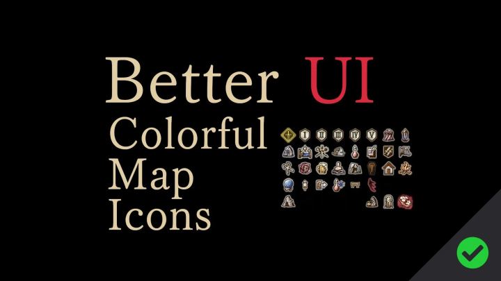 更优界面 – 多彩地图图标（Better UI – Colorful Map Icons）