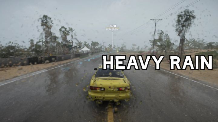 《极限竞速地平线5：暴雨特效与优化回火效果》（Heavy Rain FH5 and Better BackFire）