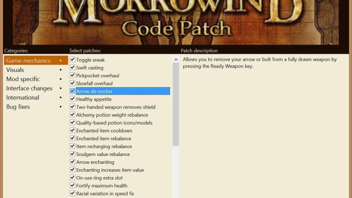 《晨风代码补丁》（Morrowind Code Patch）