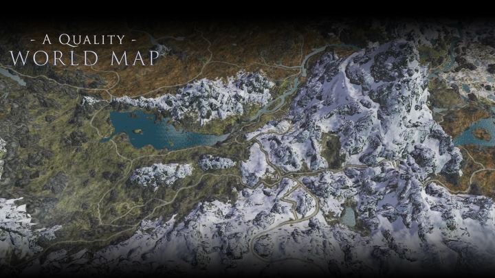 优质世界地图与索斯海姆地图 – 含道路（A Quality World Map and Solstheim Map – With Roads）