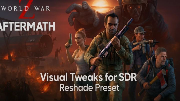 《僵尸世界大战》SDR视觉优化 – ReShade预设（Visual Tweaks for SDR (World War Z) – ReShade Preset）