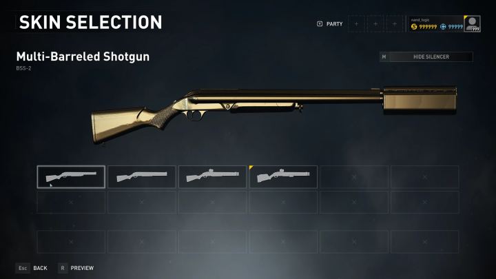 金色多管霰弹枪（甘乔Mark II型）（Golden Multi-Barreled Shotgun (Goncho Mark II)）