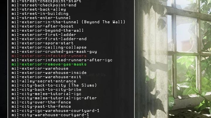《最后生还者 第一部》开发者菜单（已更新）（TLOU Pt 1 Dev Menu (Updated)）