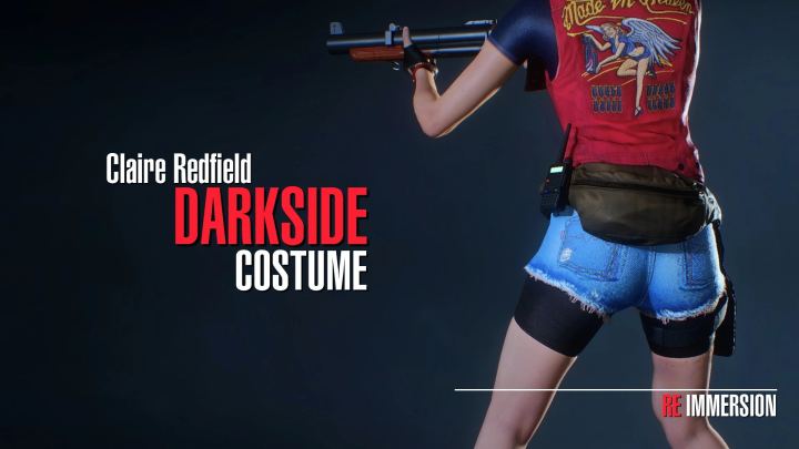 克莱尔·雷德菲尔德 暗黑战衣 – 附带背心（Claire Redfield Darkside Costume – With Vest）