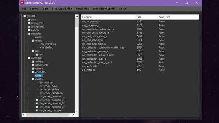 漫威蜘蛛侠PC模组工具（Spider-Man PC Modding Tool）