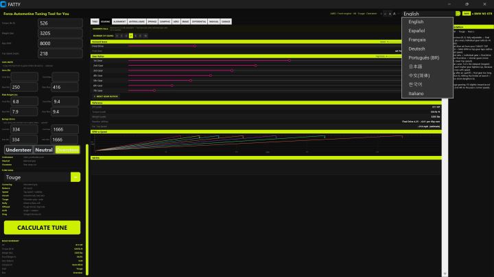 面向您的Forza汽车调校工具（F.A.T.T.Y）（Forza Automotive Tuning Tool for You (F.A.T.T.Y)）