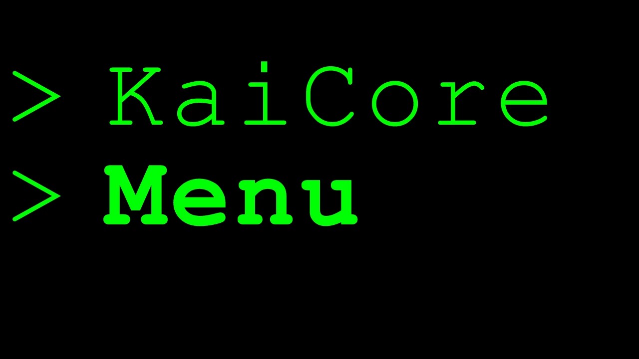 KaiCore – 菜单 (1.11.1)（KaiCore – Menu (1.11.1)）