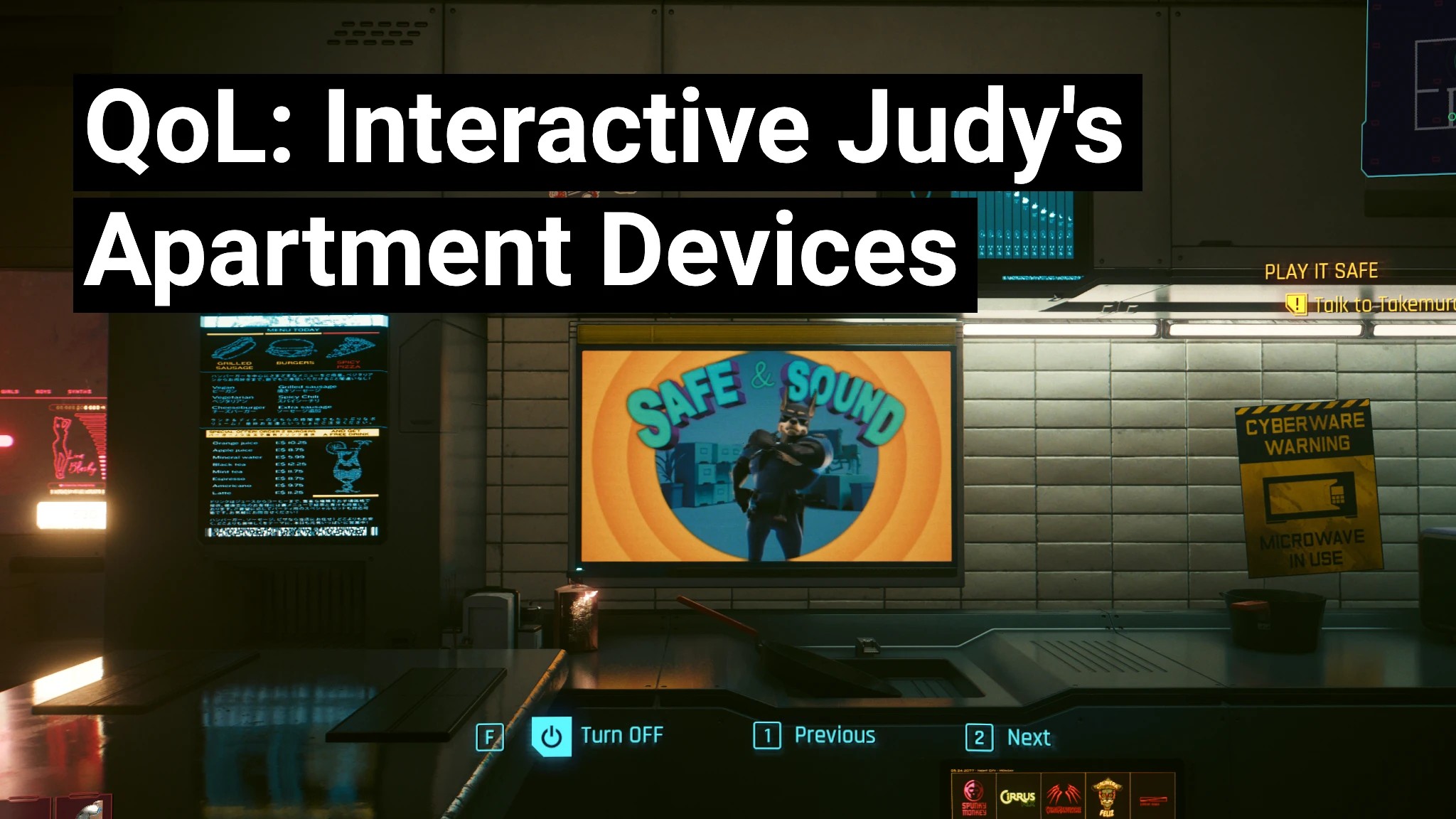 生活质量 – 朱迪公寓互动设备（QoL – Interactive Judy’s Apartment Devices）