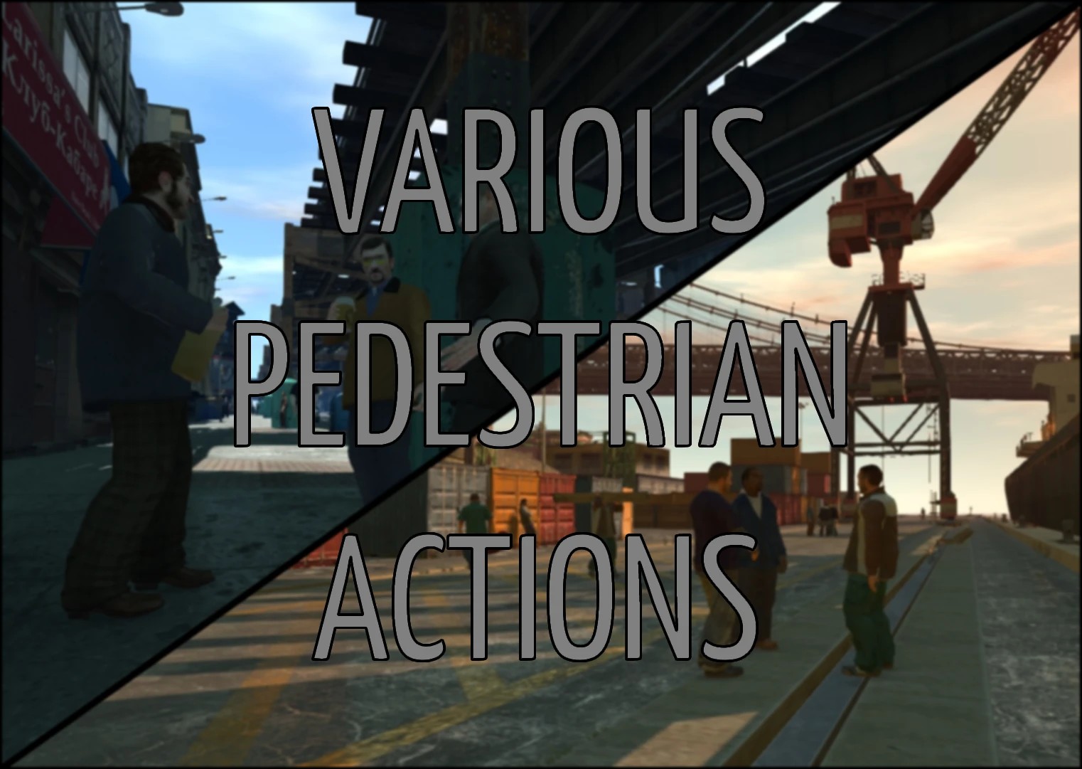 各类行人行为（Various Pedestrian Actions）