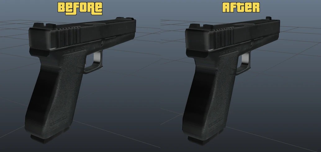 默认手枪机械瞄具修复（Default pistol iron sight fix）