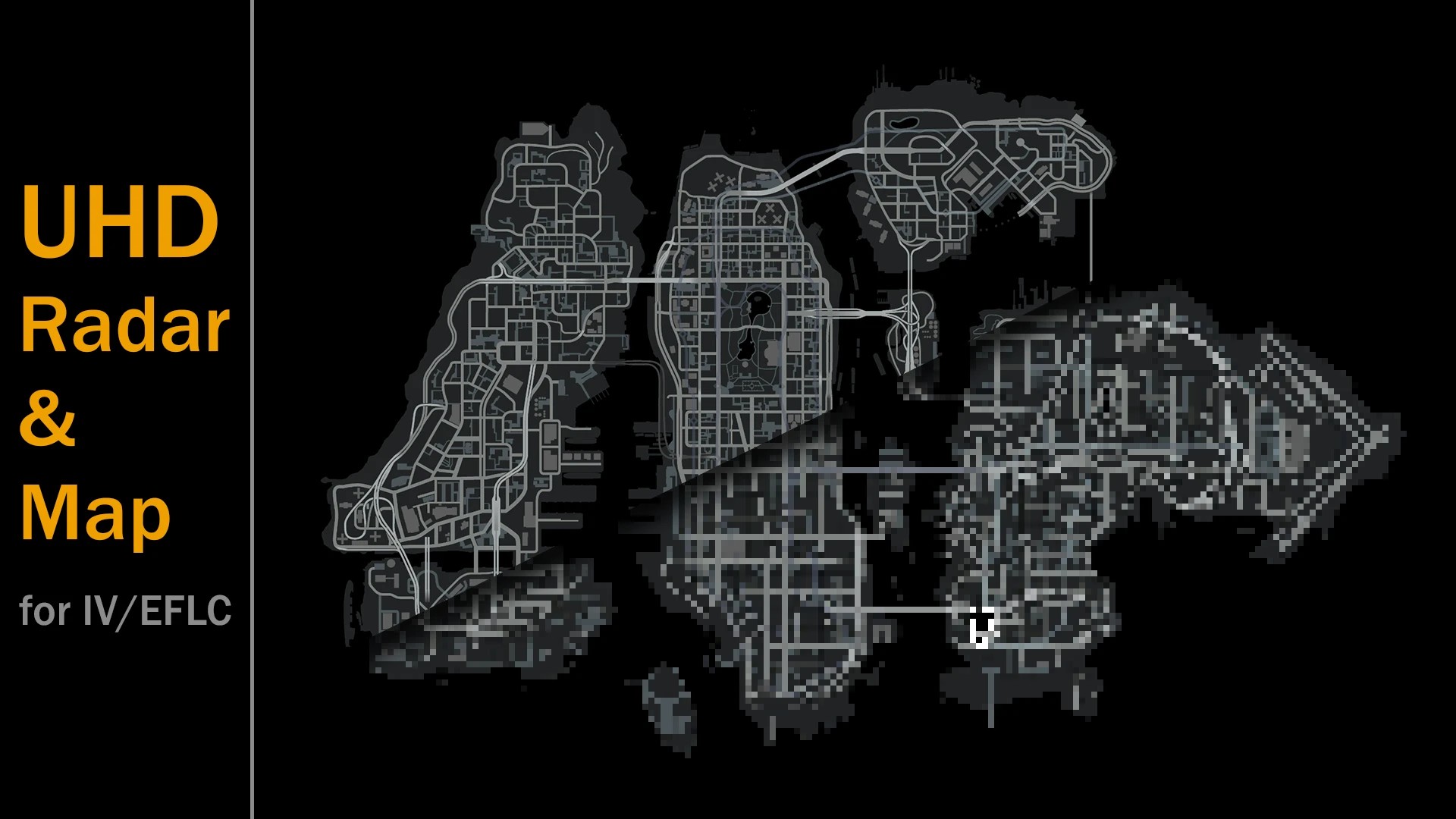 超高清原版地图与雷达（UHD Vanilla Map and Radar）